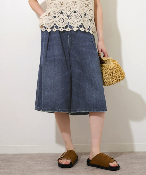 Lee(リー)の「【Lee /リー】BAGGY PAINTER SHORTS(その他パンツ・レディース・ブラック/ブルー・MEDIUM)」の16枚目の写真