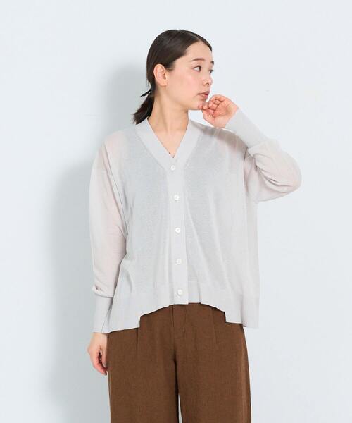 ADIEU TRISTESSE（アデュートリステス）の「KOYORI Vカーディガン（カーディガン/ボレロ・レディース・ブラック/ミント/ライトグレー・FREE）」の3枚目の写真