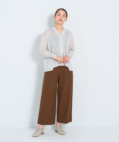 ADIEU TRISTESSE（アデュートリステス）の「KOYORI Vカーディガン（カーディガン/ボレロ・レディース・ブラック/ミント/ライトグレー・FREE）」の4枚目の写真