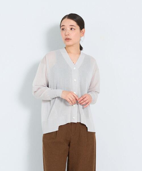 ADIEU TRISTESSE（アデュートリステス）の「KOYORI Vカーディガン（カーディガン/ボレロ・レディース・ブラック/ミント/ライトグレー・FREE）」の7枚目の写真