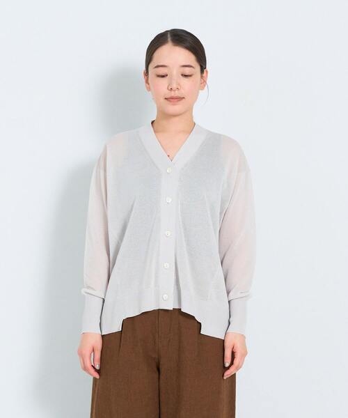 ADIEU TRISTESSE（アデュートリステス）の「KOYORI Vカーディガン（カーディガン/ボレロ・レディース・ブラック/ミント/ライトグレー・FREE）」の8枚目の写真