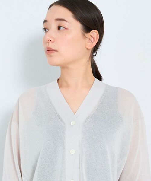 ADIEU TRISTESSE（アデュートリステス）の「KOYORI Vカーディガン（カーディガン/ボレロ・レディース・ブラック/ミント/ライトグレー・FREE）」の11枚目の写真