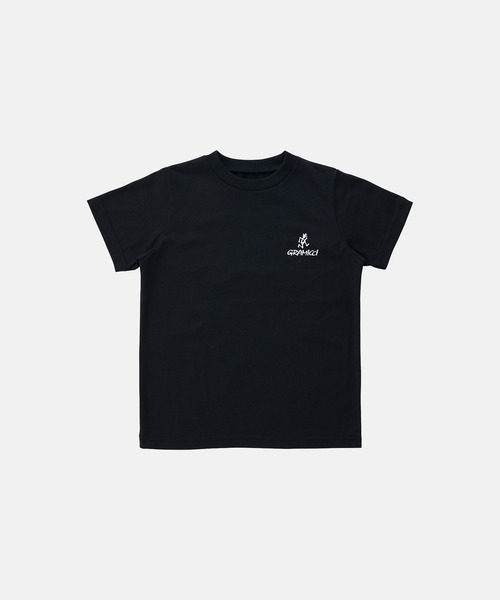 Gramicci（グラミチ）の「KIDS ONE POINT LOGO TEE｜キッズワンポイントロゴTシャツ（Tシャツ/カットソー・キッズ・ブラック/マスタード/ホワイト/カーキ・150/140）」の2枚目の写真