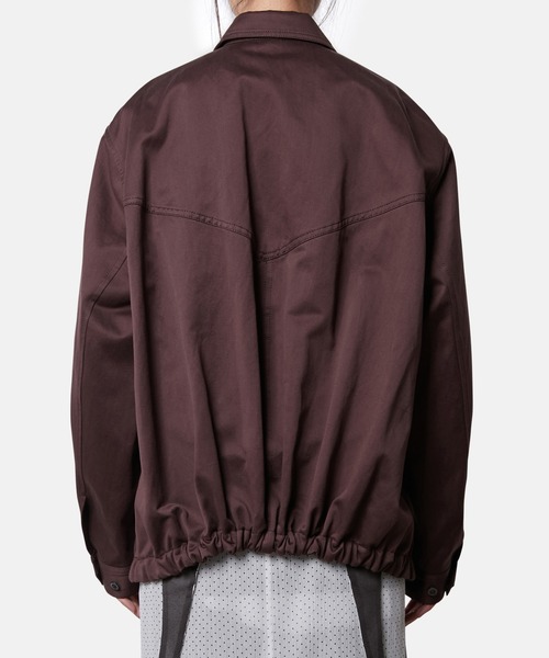 iRENE（アイレネ）の「コットンサテンブルゾンジャケット / Cotton Satin Blouson Jacket（テーラードジャケット・レディース・アイボリー/ブラウン・36）」の15枚目の写真