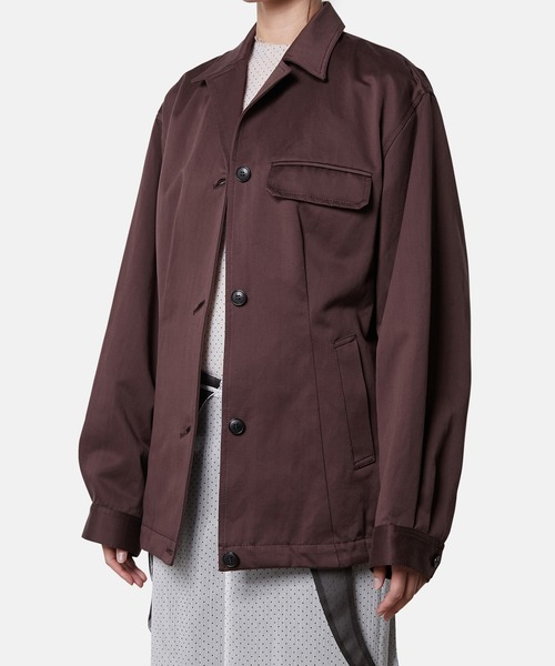 iRENE（アイレネ）の「コットンサテンブルゾンジャケット / Cotton Satin Blouson Jacket（テーラードジャケット・レディース・アイボリー/ブラウン・36）」の13枚目の写真