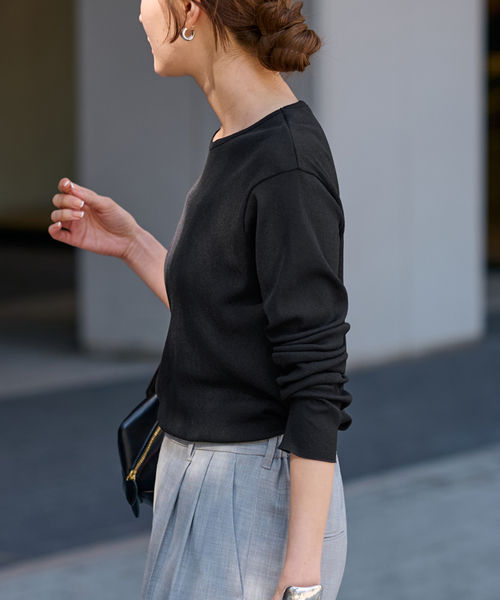 FRAMeWORK（フレームワーク）の「≪追加≫スパンライクドライテレコロンT（Tシャツ/カットソー・レディース・イエロー/ホワイト/ブラック・FREE）」の4枚目の写真