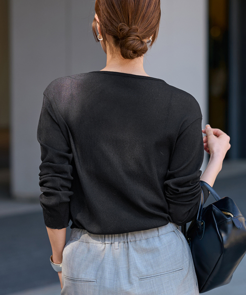 FRAMeWORK（フレームワーク）の「≪追加≫スパンライクドライテレコロンT（Tシャツ/カットソー・レディース・イエロー/ホワイト/ブラック・FREE）」の9枚目の写真