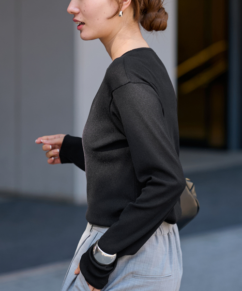 FRAMeWORK（フレームワーク）の「≪追加≫スパンライクドライテレコロンT（Tシャツ/カットソー・レディース・イエロー/ホワイト/ブラック・FREE）」の13枚目の写真