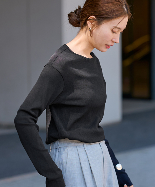 FRAMeWORK（フレームワーク）の「≪追加≫スパンライクドライテレコロンT（Tシャツ/カットソー・レディース・イエロー/ホワイト/ブラック・FREE）」の14枚目の写真