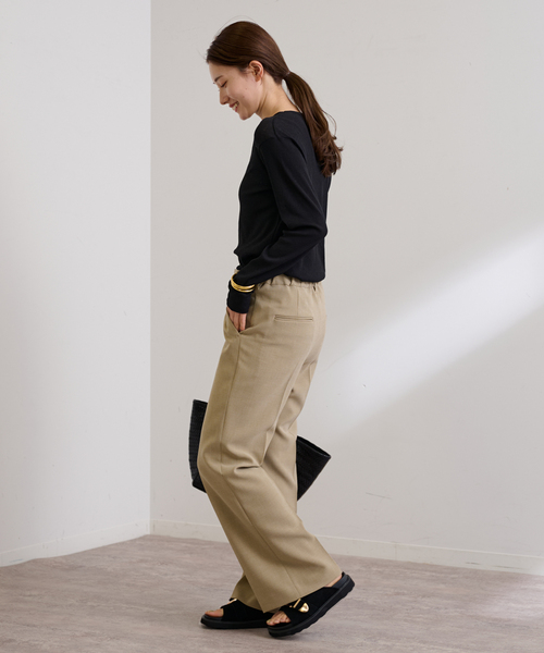 FRAMeWORK（フレームワーク）の「≪追加≫スパンライクドライテレコロンT（Tシャツ/カットソー・レディース・イエロー/ホワイト/ブラック・FREE）」の16枚目の写真