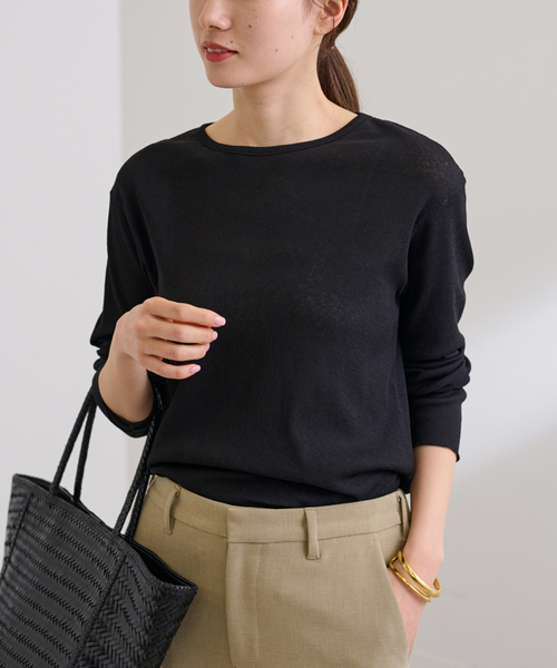 FRAMeWORK（フレームワーク）の「≪追加≫スパンライクドライテレコロンT（Tシャツ/カットソー・レディース・イエロー/ホワイト/ブラック・FREE）」の18枚目の写真