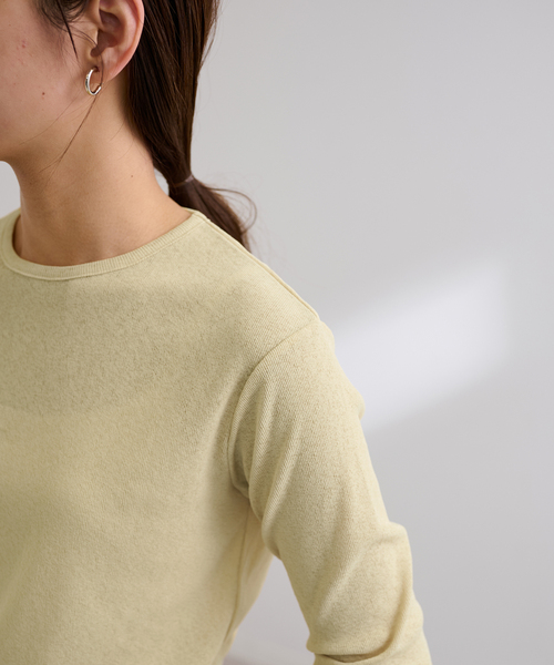 FRAMeWORK（フレームワーク）の「≪追加≫スパンライクドライテレコロンT（Tシャツ/カットソー・レディース・イエロー/ホワイト/ブラック・FREE）」の6枚目の写真