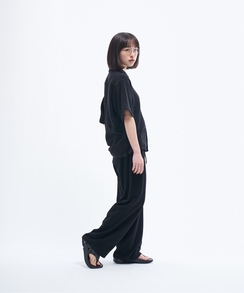 『4年保証』 2tuck ツータックワイドスラックス（スラックス / Slacks wide トップス