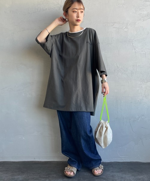 RVCA（ルーカ）の「[RVCA/ルーカ] PALM BOX バックプリントショートスリーブTシャツ（Tシャツ/カットソー・レディース・ホワイト/ブラック/カーキ・M/L/XL）」の6枚目の写真