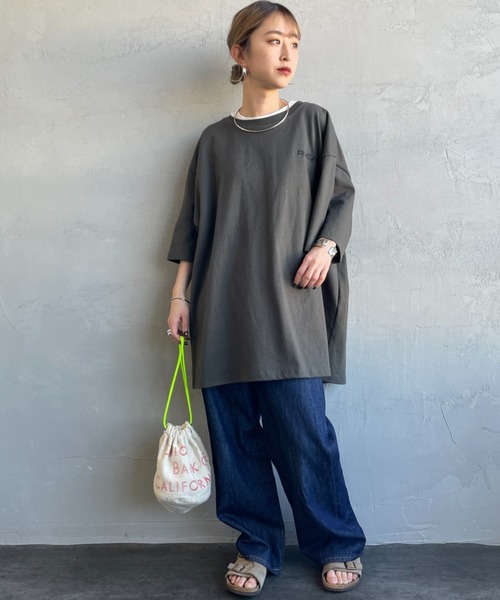 RVCA（ルーカ）の「[RVCA/ルーカ] PALM BOX バックプリントショートスリーブTシャツ（Tシャツ/カットソー・レディース・ホワイト/ブラック/カーキ・M/L/XL）」の21枚目の写真