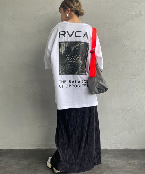 RVCA（ルーカ）の「[RVCA/ルーカ] PALM BOX バックプリントショートスリーブTシャツ（Tシャツ/カットソー・レディース・ホワイト/ブラック/カーキ・M/L/XL）」の5枚目の写真