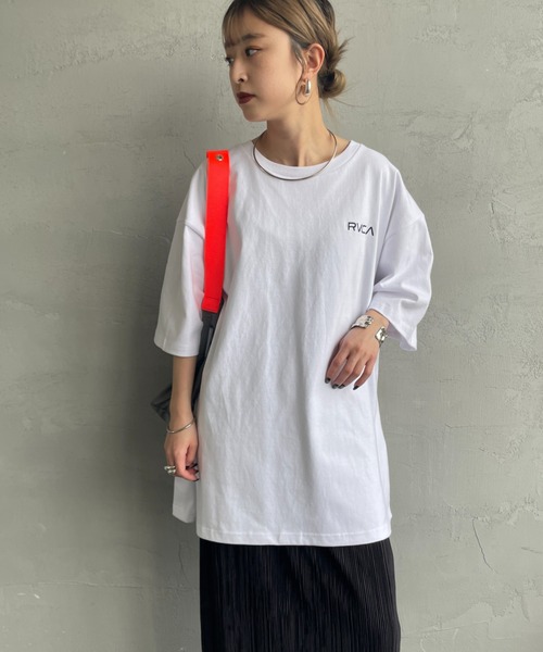 RVCA（ルーカ）の「[RVCA/ルーカ] PALM BOX バックプリントショートスリーブTシャツ（Tシャツ/カットソー・レディース・ホワイト/ブラック/カーキ・M/L/XL）」の9枚目の写真