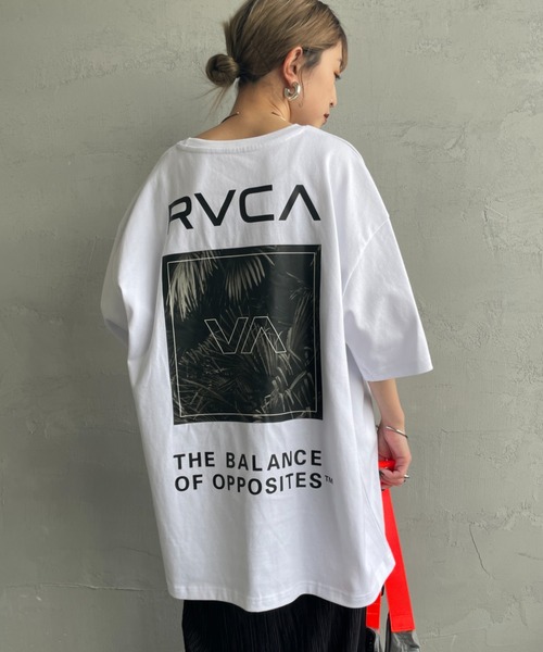 RVCA（ルーカ）の「[RVCA/ルーカ] PALM BOX バックプリントショートスリーブTシャツ（Tシャツ/カットソー・レディース・ホワイト/ブラック/カーキ・M/L/XL）」の13枚目の写真