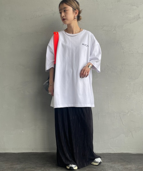 RVCA（ルーカ）の「[RVCA/ルーカ] PALM BOX バックプリントショートスリーブTシャツ（Tシャツ/カットソー・レディース・ホワイト/ブラック/カーキ・M/L/XL）」の14枚目の写真