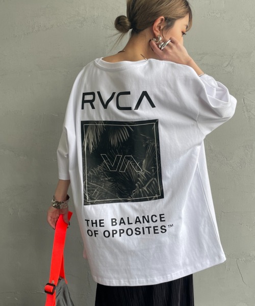 RVCA（ルーカ）の「[RVCA/ルーカ] PALM BOX バックプリントショートスリーブTシャツ（Tシャツ/カットソー・レディース・ホワイト/ブラック/カーキ・M/L/XL）」の12枚目の写真