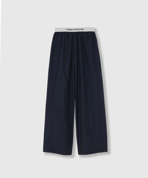 新品Things that Matter ナイロン&スウェットパンツ ベージュ THINGS THAT MATTER（シングス ザット マター）の「NYLON