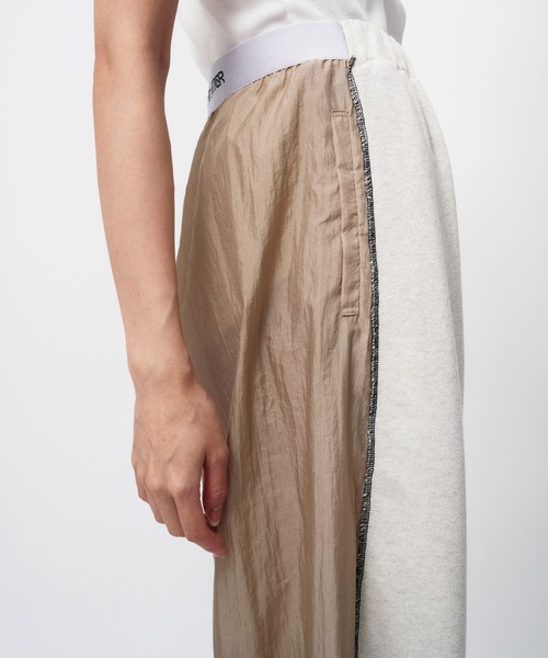 新品Things that Matter ナイロン&スウェットパンツ ベージュ 新品Things that Matter ナイロン&スウェットパンツ ベージュ