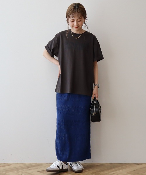 AMERICAN HOLIC（アメリカンホリック）の「シャーリングタイトスカート（スカート・レディース・ブラック/ライトベージュ/ブルー系その他6/その他6/チャコールグレー・M/L）」の22枚目の写真