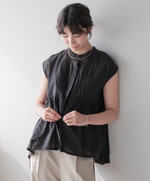 Pin Tuck Peplum Blouse|ピンタックペプラムブラウス