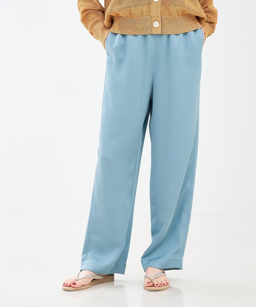 collex(コレックス)の「【手洗い可能】【新色】リラックスサテンパンツ2(その他パンツ・レディース・セージグリーン/ライラック/ブラウン系その他・1/2)」の1枚目の写真