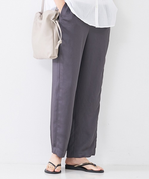 collex(コレックス)の「【手洗い可能】【新色】リラックスサテンパンツ2(その他パンツ・レディース・セージグリーン/ライラック/ブラウン系その他・1/2)」の8枚目の写真