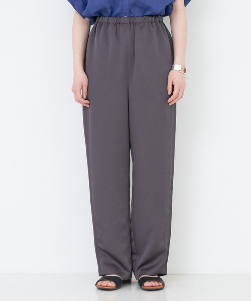 collex(コレックス)の「【手洗い可能】【新色】リラックスサテンパンツ2(その他パンツ・レディース・セージグリーン/ライラック/ブラウン系その他・1/2)」の9枚目の写真