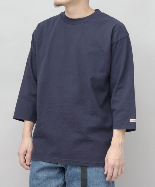 Goodwear(グッドウェア)の「7.6オンス USAコットン 七分袖 Tシャツ レギュラーシルエット(Tシャツ/カットソー・メンズ・スミクロ/ネイビー/ベージュ/ホワイト/グレー/ブルー/ブラック/ブラウン系その他2・M/L/XL)」の7枚目の写真