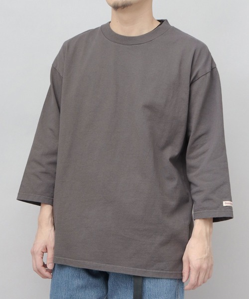 Goodwear(グッドウェア)の「7.6オンス USAコットン 七分袖 Tシャツ レギュラーシルエット(Tシャツ/カットソー・メンズ・スミクロ/ネイビー/ベージュ/ホワイト/グレー/ブルー/ブラック/ブラウン系その他2・M/L/XL)」の3枚目の写真