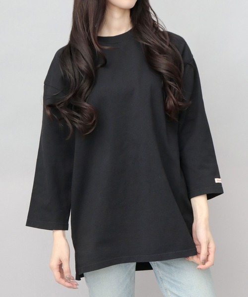 Goodwear(グッドウェア)の「7.6オンス USAコットン 七分袖 Tシャツ レギュラーシルエット(Tシャツ/カットソー・メンズ・スミクロ/ネイビー/ベージュ/ホワイト/グレー/ブルー/ブラック/ブラウン系その他2・M/L/XL)」の2枚目の写真