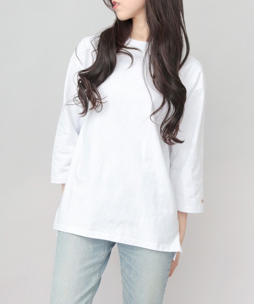 Goodwear(グッドウェア)の「7.6オンス USAコットン 七分袖 Tシャツ レギュラーシルエット(Tシャツ/カットソー・メンズ・スミクロ/ネイビー/ベージュ/ホワイト/グレー/ブルー/ブラック/ブラウン系その他2・M/L/XL)」の16枚目の写真