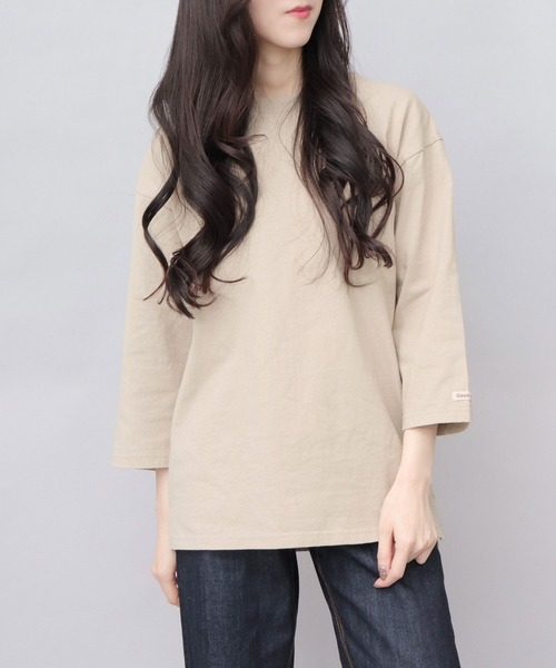 Goodwear(グッドウェア)の「7.6オンス USAコットン 七分袖 Tシャツ レギュラーシルエット(Tシャツ/カットソー・メンズ・スミクロ/ネイビー/ベージュ/ホワイト/グレー/ブルー/ブラック/ブラウン系その他2・M/L/XL)」の20枚目の写真