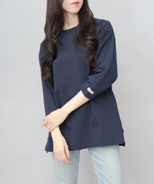 Goodwear(グッドウェア)の「7.6オンス USAコットン 七分袖 Tシャツ レギュラーシルエット(Tシャツ/カットソー・メンズ・スミクロ/ネイビー/ベージュ/ホワイト/グレー/ブルー/ブラック/ブラウン系その他2・M/L/XL)」の21枚目の写真