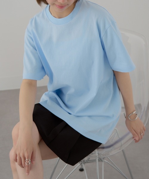 United Athle（ユナイテッドアスレ）の「【United Athle】6.0オンス オーセンティック オープンエンド ヘヴィーウェイト Tシャツ 半袖 無地Ｔ 4500（Tシャツ/カットソー・メンズ・ブラック/ネイビー/ホワイト/ライトブルー/スミクロ/グレー・S/M/L/XL）」の5枚目の写真