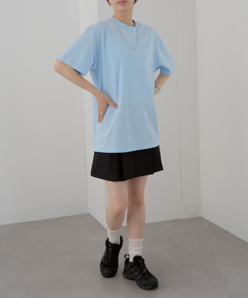 United Athle（ユナイテッドアスレ）の「【United Athle】6.0オンス オーセンティック オープンエンド ヘヴィーウェイト Tシャツ 半袖 無地Ｔ 4500（Tシャツ/カットソー・メンズ・ブラック/ネイビー/ホワイト/ライトブルー/スミクロ/グレー・S/M/L/XL）」の21枚目の写真