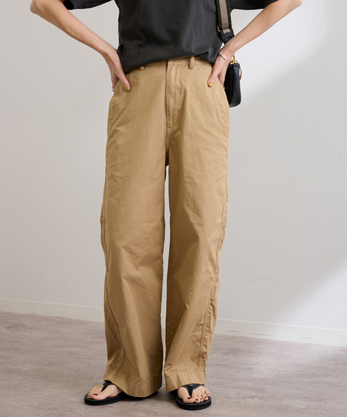 FRAMeWORK（フレームワーク）の「LIGHT CHINO クロップドパンツ（チノパンツ・レディース・ブラウン/ベージュ・36/38/40）」の19枚目の写真