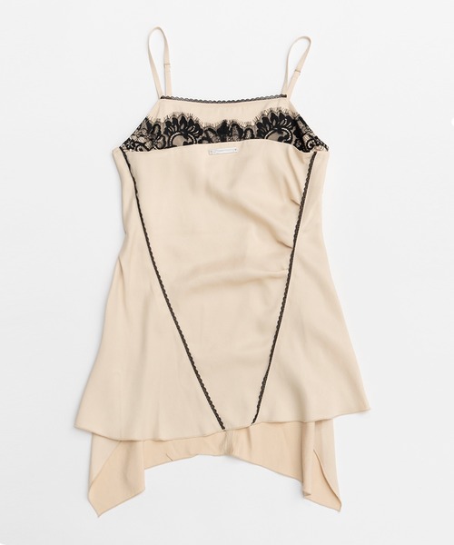 アシメランジェリーキャミチュニック / Asymmetrical Lingerie
