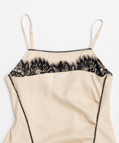 PRANK PROJECT(プランクプロジェクト)の「アシメランジェリーキャミチュニック / Asymmetrical Lingerie Cami Tunic(キャミソール・レディース・ブラック/ライトイエロー/グレー・FREE)」の9枚目の写真