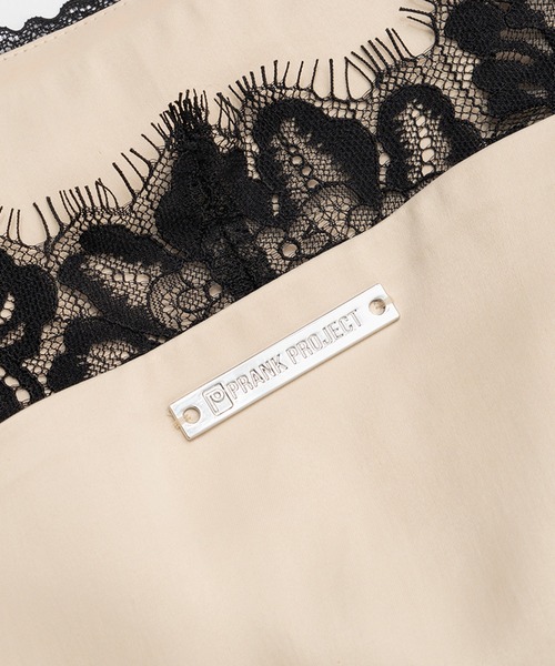 PRANK PROJECT(プランクプロジェクト)の「アシメランジェリーキャミチュニック / Asymmetrical Lingerie Cami Tunic(キャミソール・レディース・ブラック/ライトイエロー/グレー・FREE)」の8枚目の写真