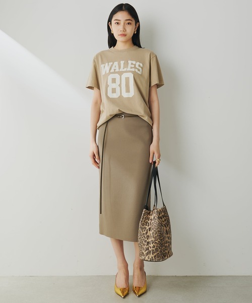 Whim Gazette(ウィムガゼット)の「ナンバーTシャツ(Tシャツ/カットソー・レディース・オフホワイト/サックスブルー/サンドベージュ・FREE)」の19枚目の写真