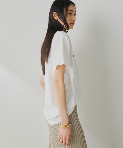 Whim Gazette(ウィムガゼット)の「ナンバーTシャツ(Tシャツ/カットソー・レディース・オフホワイト/サックスブルー/サンドベージュ・FREE)」の22枚目の写真