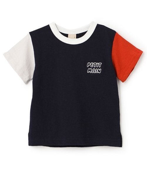 petit main(プティマイン)の「【プティプラ】BOYS半袖Tシャツ(Tシャツ/カットソー・キッズ・シルバーグレー/ネイビー/キャメル/カラフル/ライトグレー/マルチ/アイボリー/クリーム/オフホワイト/ターコイズブルー・90cm/100cm/110cm/80cm/120cm/130cm)」の6枚目の写真