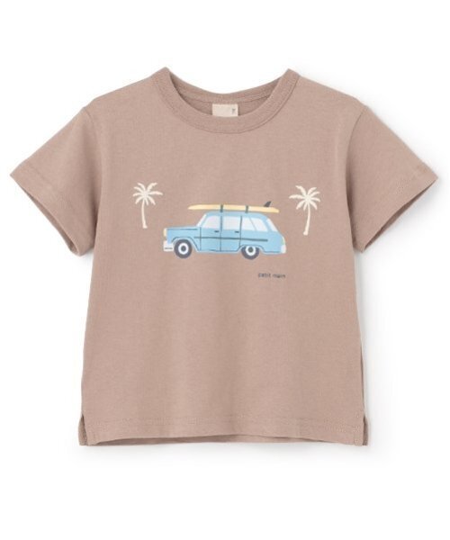 petit main(プティマイン)の「【プティプラ】BOYS半袖Tシャツ(Tシャツ/カットソー・キッズ・シルバーグレー/ネイビー/キャメル/カラフル/ライトグレー/マルチ/アイボリー/クリーム/オフホワイト/ターコイズブルー・90cm/100cm/110cm/80cm/120cm/130cm)」の8枚目の写真