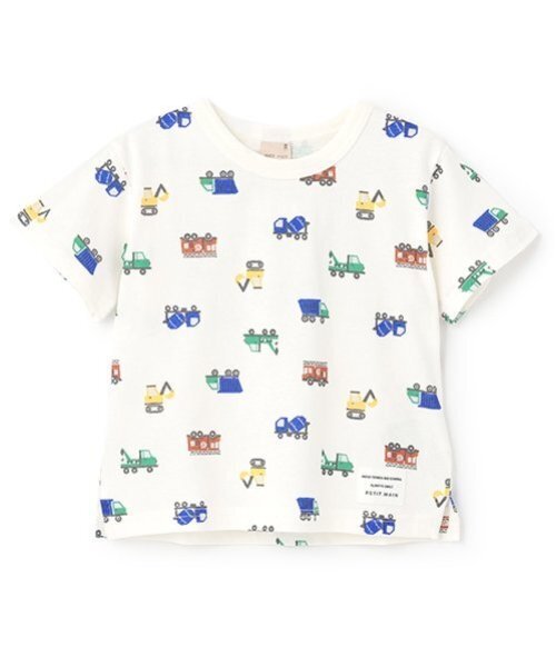 petit main(プティマイン)の「【プティプラ】BOYS半袖Tシャツ(Tシャツ/カットソー・キッズ・シルバーグレー/ネイビー/キャメル/カラフル/ライトグレー/マルチ/アイボリー/クリーム/オフホワイト/ターコイズブルー・90cm/100cm/110cm/80cm/120cm/130cm)」の10枚目の写真
