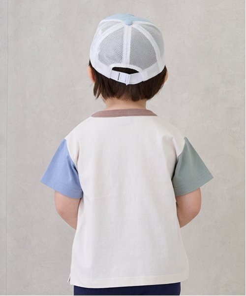 petit main（プティマイン）の「【プティプラ】BOYS半袖Tシャツ（Tシャツ/カットソー・キッズ・シルバーグレー/ネイビー/キャメル/カラフル/ライトグレー/マルチ/アイボリー/クリーム/オフホワイト/ターコイズブルー・90cm/100cm/110cm/80ｃｍ/120cm/130cm）」の17枚目の写真