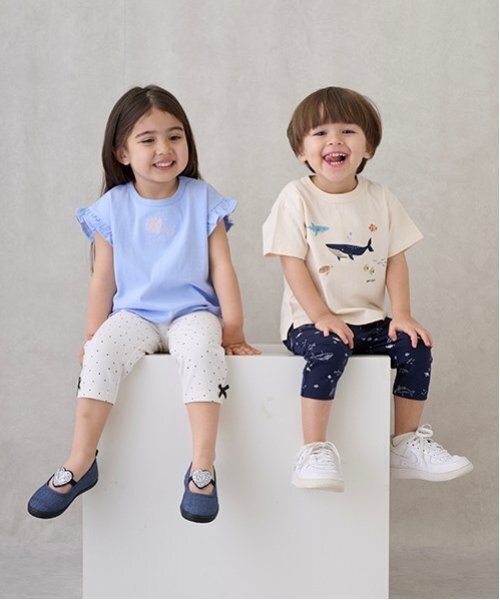 petit main（プティマイン）の「【プティプラ】BOYS半袖Tシャツ（Tシャツ/カットソー・キッズ・シルバーグレー/ネイビー/キャメル/カラフル/ライトグレー/マルチ/アイボリー/クリーム/オフホワイト/ターコイズブルー・90cm/100cm/110cm/80ｃｍ/120cm/130cm）」の20枚目の写真